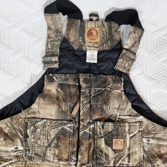 Berne Realtree mens Camo Quilted Lined Insulated Bib Overalls Realtree XL Short - Picture 2 of 16
